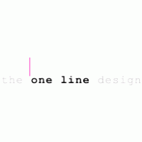 the one line design logo vector logo
