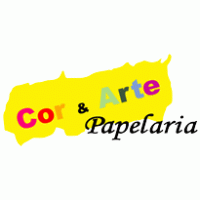 Cor & Arte Papelaria logo vector logo
