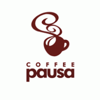 coffe pausa logo vector logo