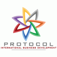 protocol international business development logo vector logo
