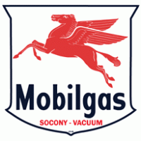 Mobil Gasoline logo vector logo