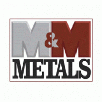 M&M metals logo vector logo