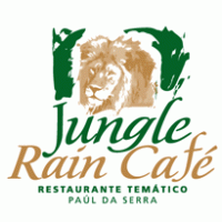 Jugle Rain Cafe logo vector logo