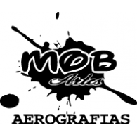 MOB aerografias logo vector logo