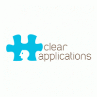 clear applications logo vector logo