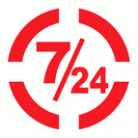 7/24 logo vector logo