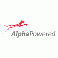 Alpha Powered logo vector logo