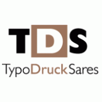 TypoDruckSares TDS logo vector logo