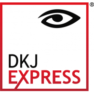 DKJ Express Suprimentos colorido logo vector logo
