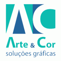 Arte & Cor Soluзхes Grбficas logo vector logo