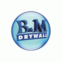 B&M Drywall logo vector logo