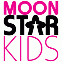 moon star kids logo vector logo