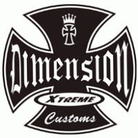 Dimension Xtreme Customs logo vector logo