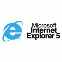 Microsoft Internet Explorer 5 logo vector logo