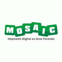 mosaic impresion digital logo vector logo