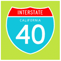 Interstate 40 logo vector logo