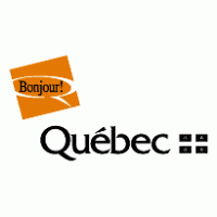 Bonjour Quebec logo vector logo