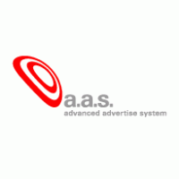 AAS advanced advertise system logo vector logo