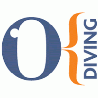OK DIVING logo vector logo