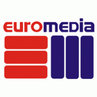 Euro media logo vector logo