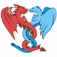 Axe Fusion Dragons logo vector logo