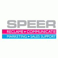 Speer reclame en communicatie logo vector logo