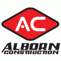 Alborn Construction – Red logo vector logo