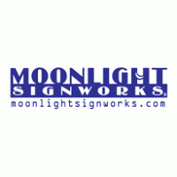 Moonlight Signworks logo vector logo