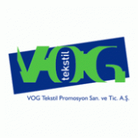 VOG Tekstil logo vector logo