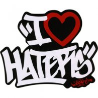 I Love Haters logo vector logo