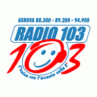 Radio 103 Liguria logo vector logo