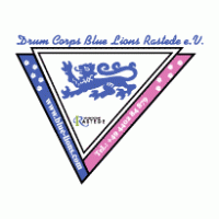 Drum Corps Blue Lions logo vector logo