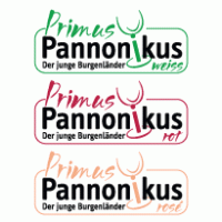 Primus Pannonikus weiß rot rosé logo vector logo