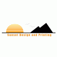 Sunset Design and Printing logo vector logo