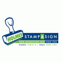 Holmes Stamp & Sign logo vector logo