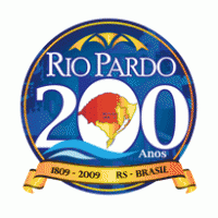 Rio Pardo 200 anos – moeda logo vector logo