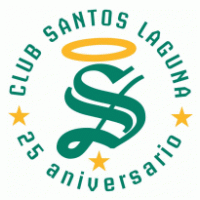 Santos Laguna 25 aniversario logo vector logo