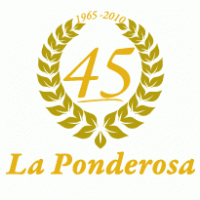 La Ponderosa 45 Aniversario logo vector logo