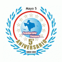 5to Aniversario Evolucion Tejana logo vector logo