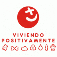 Viviendo Positivamente logo vector logo