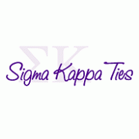 Sigma Kappa Ties logo vector logo