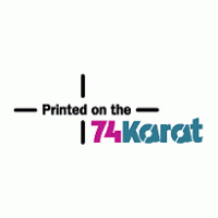 74 Karat logo vector logo