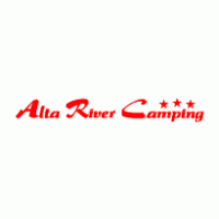 Alta River Camping logo vector logo