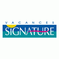 Vacances Signature logo vector logo