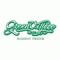 Green Village logo vector logo