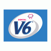 V6 Dental logo vector logo