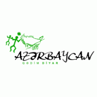 Azerbaijan — Land of fire logo vector logo