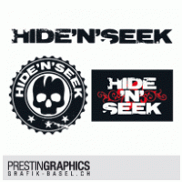 Hide and seek logo vector logo
