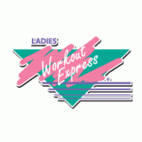 Ladies Workout Express logo vector logo