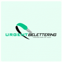 URGENT Belettering logo vector logo